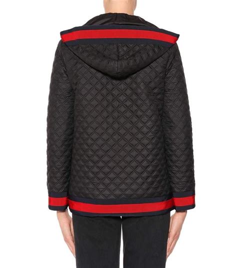 men gucci winter coat|Gucci black diamond quilted coat.